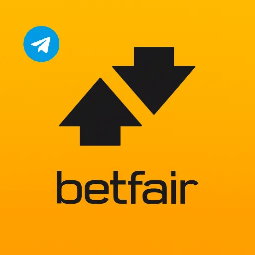 Imagem promovendo o canal oficial da betfair no Telegram